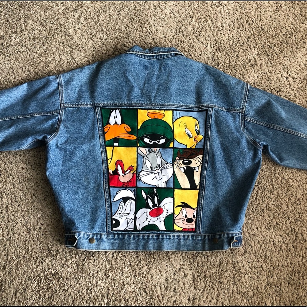 Rare Warner Bros Studio Store Looney Toons Jean Jacket